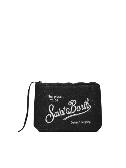 Pochette Aline Lurex in scuba con effetto lurex Nero Mc2 Saint Barth | ALI001302999L